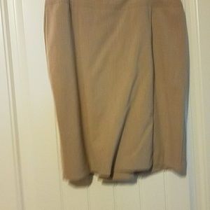 Tan A Line Skirt Size 8